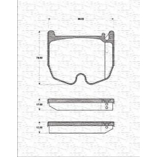 363702161411 MAGNETI MARELLI Комплект тормозных колодок, дисковый тормоз