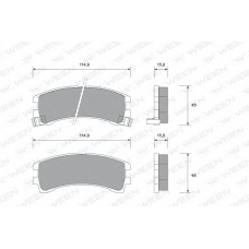 151-1569 WEEN Комплект тормозных колодок, дисковый тормоз