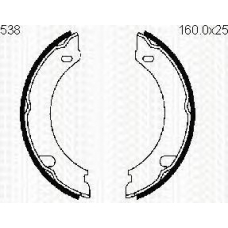 8100 27538 TRIDON Brake shoes hand brake