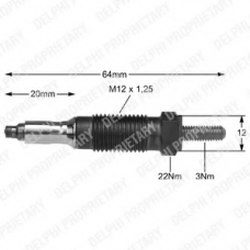 1855018 DELPHI Свеча накаливания