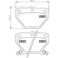 8DB 355 017-221 HELLA PAGID Комплект тормозных колодок, дисковый тормоз