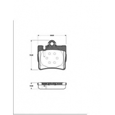 223354 NK Комплект тормозных колодок, дисковый тормоз