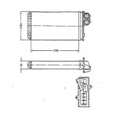 58036 NRF Теплообменник, отопление салона