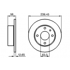 0 986 478 074 BOSCH Тормозной диск