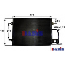 482260N AKS DASIS Конденсатор, кондиционер