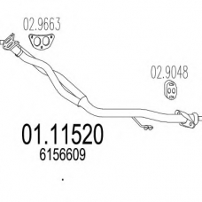 01.11520 MTS Труба выхлопного газа