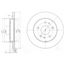 BG3607 DELPHI Тормозной диск