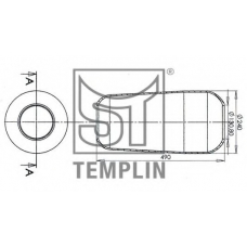 04.060.6006.400 TEMPLIN Кожух пневматической рессоры