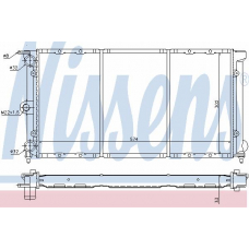 652611 NISSENS Радиатор, охлаждение двигателя