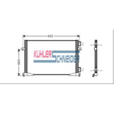 0920161 KUHLER SCHNEIDER Конденсатор, кондиционер