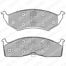 LP1166 DELPHI Комплект тормозных колодок, дисковый тормоз