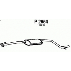 P2654 FENNO Средний глушитель выхлопных газов