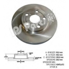 IBT-1281 IPS Parts Тормозной диск