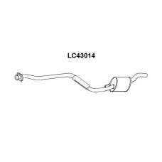 LC43014 VENEPORTE Средний глушитель выхлопных газов