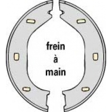 M684 MGA Комплект тормозных колодок, стояночная тормозная с
