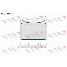 BL2354A1 FTE Комплект тормозных колодок, дисковый тормоз