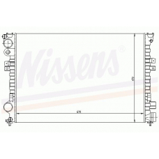 61395 NISSENS Радиатор, охлаждение двигателя