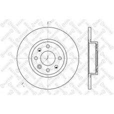 6020-4823-SX STELLOX Тормозной диск