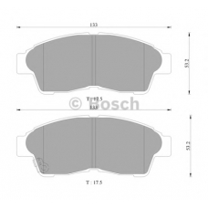 0 986 AB9 063 BOSCH Комплект тормозных колодок, дисковый тормоз