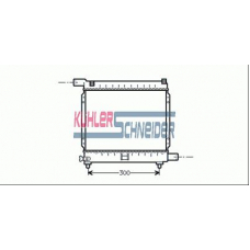 0303901 KUHLER SCHNEIDER Радиатор, охлаждение двигател