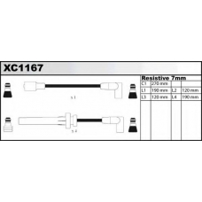 XC1167 QUINTON HAZELL Комплект проводов зажигания