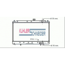 0500571 KUHLER SCHNEIDER Радиатор, охлаждение двигател