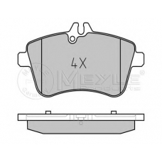 025 238 8120 MEYLE Комплект тормозных колодок, дисковый тормоз