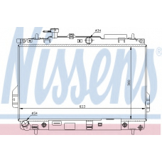 67480 NISSENS Радиатор, охлаждение двигателя