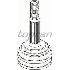 200 522 TOPRAN Шарнир, приводной вал