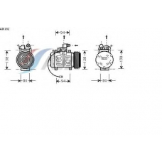 AIK182 AVA Компрессор, кондиционер