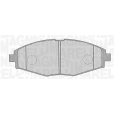 363916060164 MAGNETI MARELLI Комплект тормозных колодок, дисковый тормоз