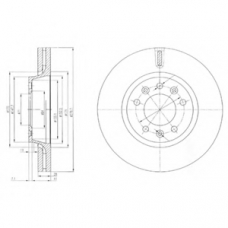 BG4084 DELPHI Тормозной диск