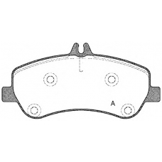 BPA1377.00 OPEN PARTS Комплект тормозных колодок, дисковый тормоз