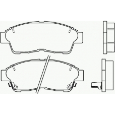 P 83 034 BREMBO Комплект тормозных колодок, дисковый тормоз