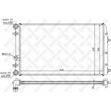 10-25359-SX STELLOX Радиатор, охлаждение двигателя