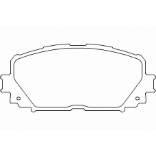 P 83 101 BREMBO Комплект тормозных колодок, дисковый тормоз