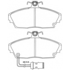 ASN-2023 AISIN Комплект тормозных колодок, дисковый тормоз