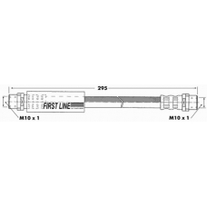 FBH6626 FIRST LINE Тормозной шланг