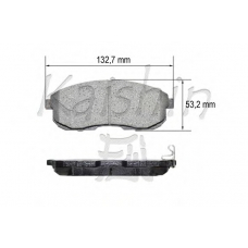 D1241 KAISHIN Комплект тормозных колодок, дисковый тормоз