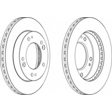 DDF993-1 FERODO Тормозной диск