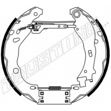 6472 TRUSTING Комплект тормозных колодок