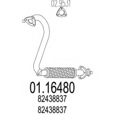 01.16480 MTS Труба выхлопного газа