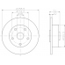 MDC1184 MINTEX Тормозной диск