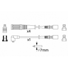 0 986 357 130 BOSCH Комплект проводов зажигания