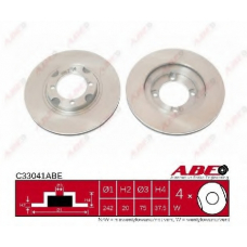 C33041ABE ABE Тормозной диск