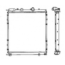 58075 NRF Радиатор, охлаждение двигателя
