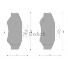 0 986 AB9 103 BOSCH Комплект тормозных колодок, дисковый тормоз