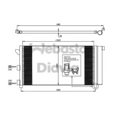 82D0225553A WEBASTO Конденсатор, кондиционер