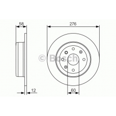 0 986 479 A56 BOSCH Тормозной диск