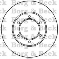 BBD5240 BORG & BECK Тормозной диск